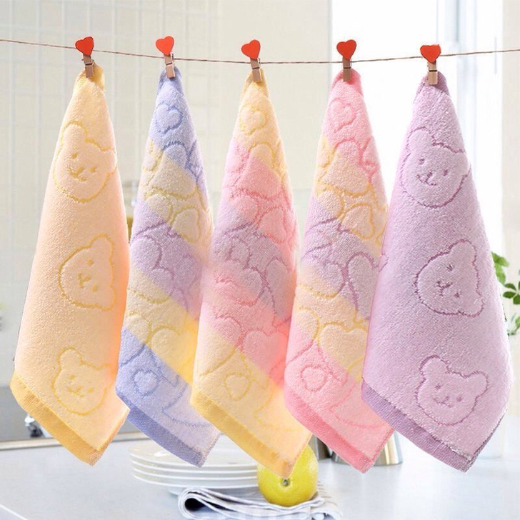 3-10条装小毛巾纯棉儿童洗脸家用成人婴儿...