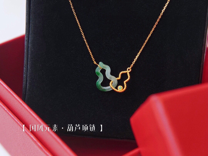 18k##amp;middot;天然翡翠葫...