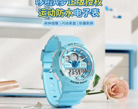 正港ZGOx哆啦A梦联名款手表女初高中小学...