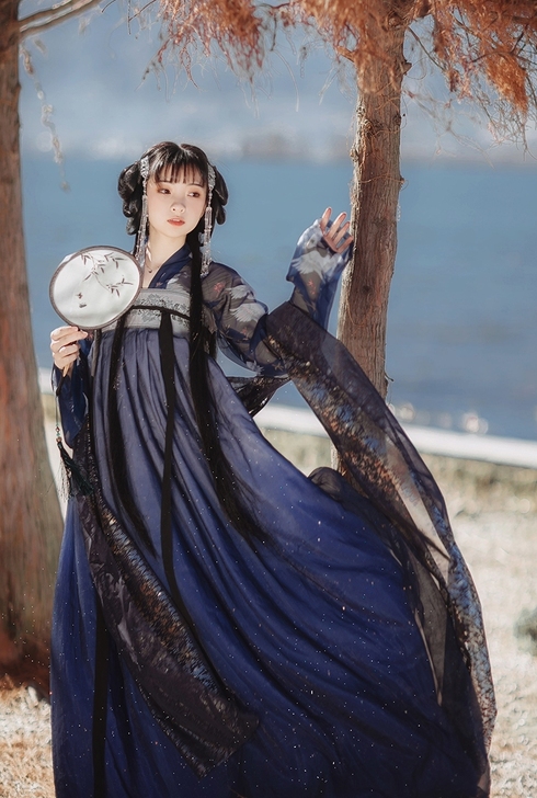 汉服出租，芳华记  红 蓝都有