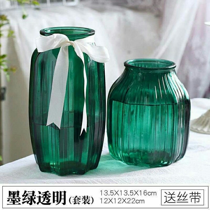 朋友花店关门清仓一批花瓶玻璃花瓶套装 客厅...