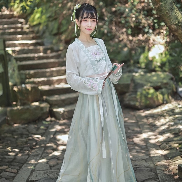 【正品汉服出租】十三余小豆蔻洛神赋齐腰汉服...