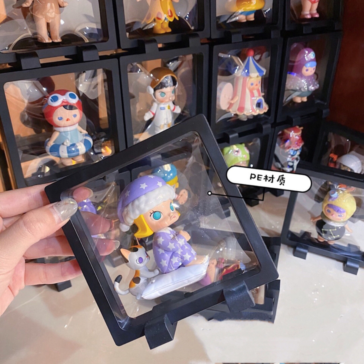 盲盒收纳展示架桌面少女心创意相框PE透明膜...