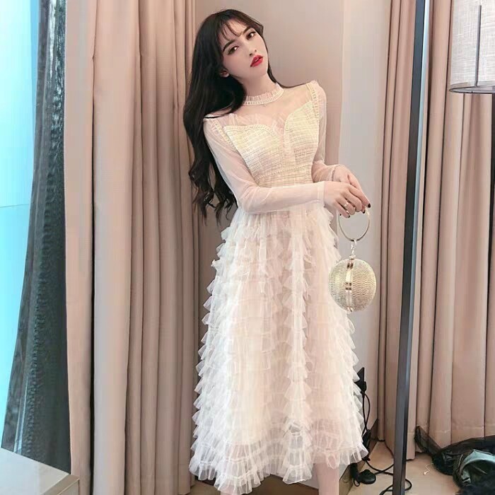 仙女蓬蓬网纱显瘦蛋糕裙 组合形式：单件 裙...