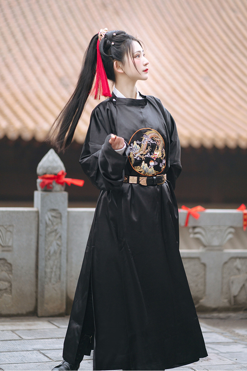花神记暮归原创汉服女唐制小袖圆领袍传统中国...