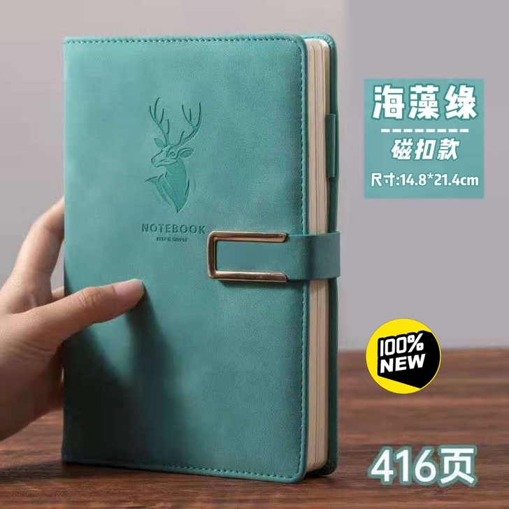 笔记本本子超厚大学生a5皮面商务记事本复古...