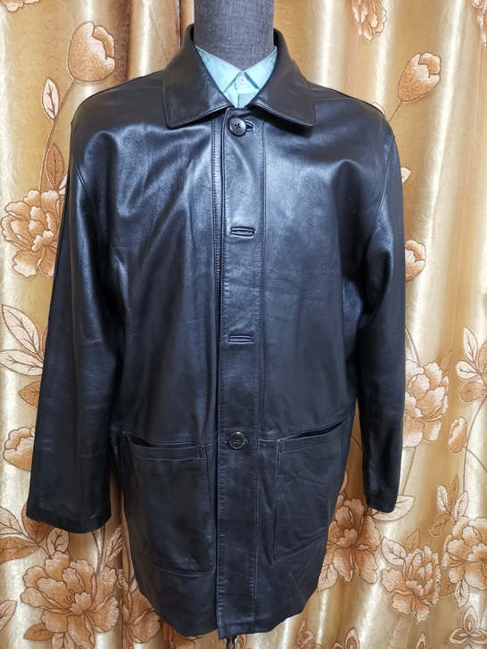 男士真皮皮衣中长款羊皮休闲外套