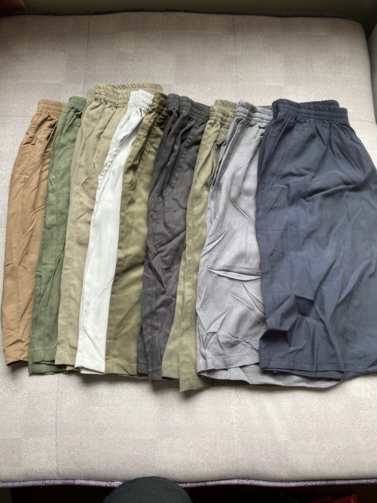 XL夏季男士重磅真丝短裤,舒适透气不缩水运...