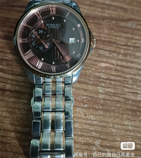 罗西尼机械表6523，走时正常成色自定八五...