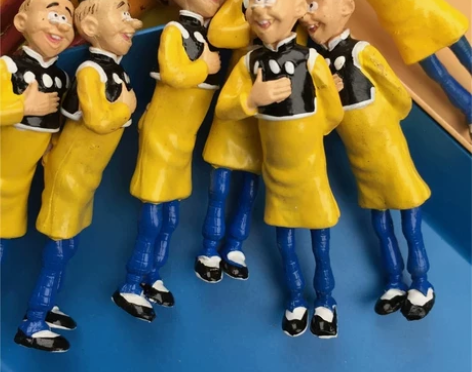 老夫子 迷你复古摆件玩具 手办模型 老夫子...