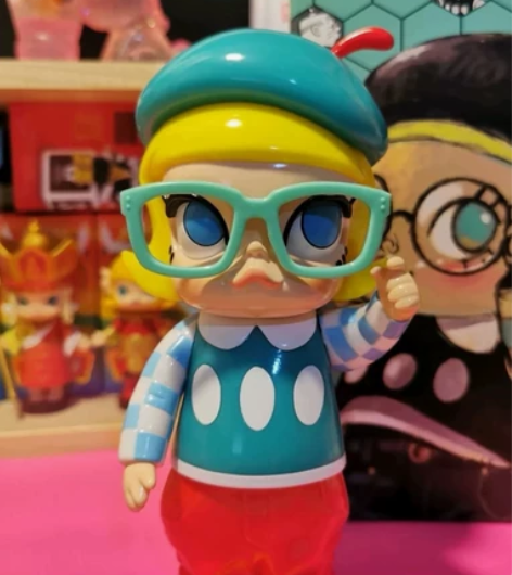 收molly老夫子 泡泡玛特Molly大娃...