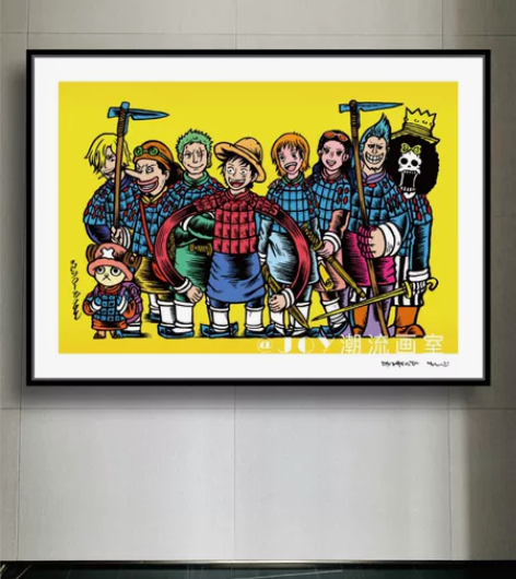 曹征版画《寻秦记-海贼王》潮流画艺术画非村...