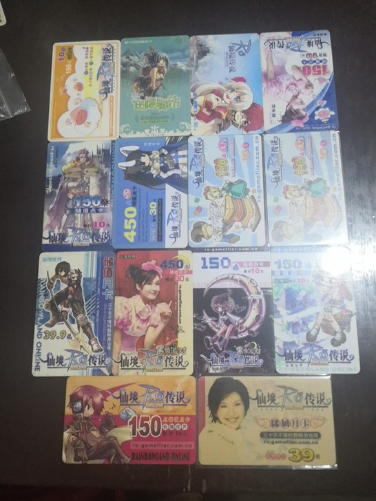 仙境传说卡，仙境卡，ro卡，成套打包出漏！...