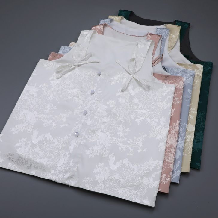 衣锦江南主腰原创汉服设计明制提花多色可选日...