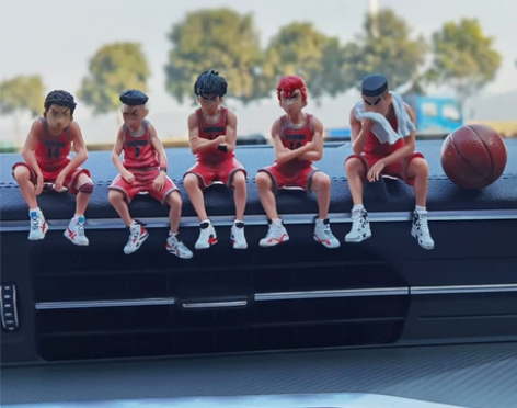 灌篮高手汽车摆件车载手办号码牌樱木花道公仔...