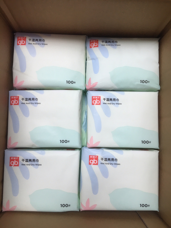 好孩子干湿两用巾新生婴幼儿柔肤巾宝宝专用