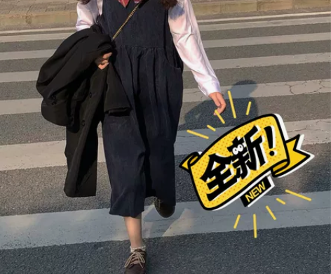 【ALITTLE 乱糟糟】春夏款深蓝灯芯绒...