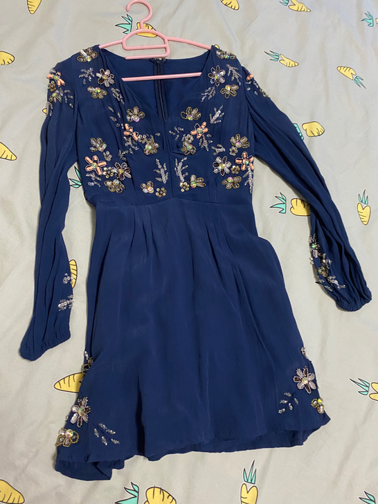 断舍离 蓝色系裙子