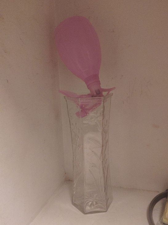 花瓶完好无裂痕，25cm高左右！送喷水壶！...