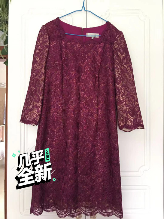 玫紫色连衣裙，没开美颜，不包邮，原价398...