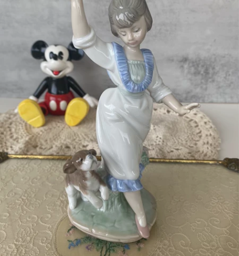 西班牙雅致瓷偶lladro 这款小女孩真的...