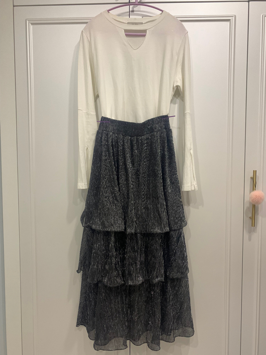 金闪人鱼姬蛋糕裙