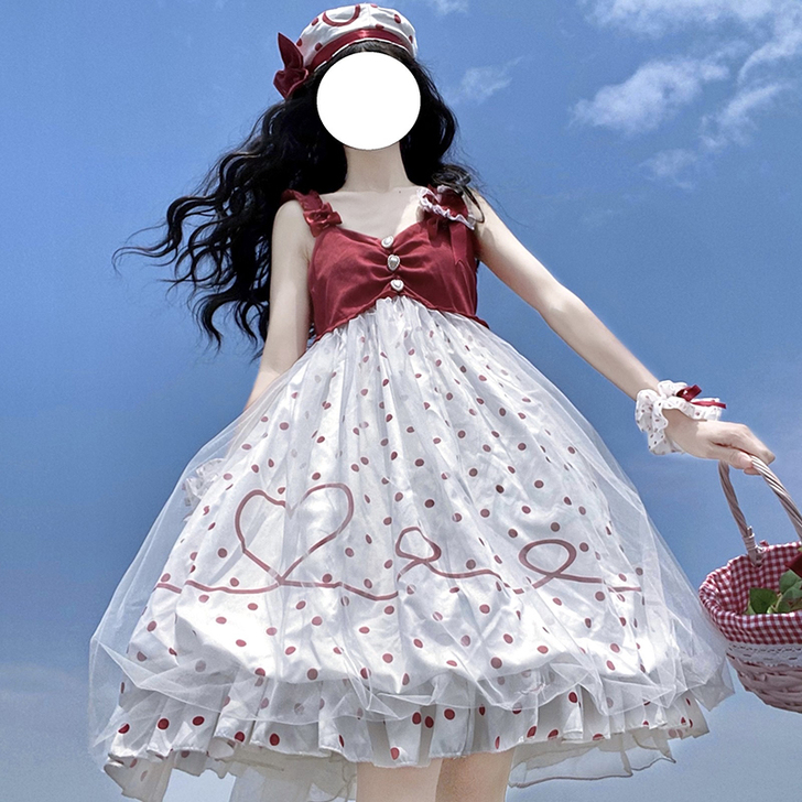 已hold樱姬lolita原创小心愿花苞裙...