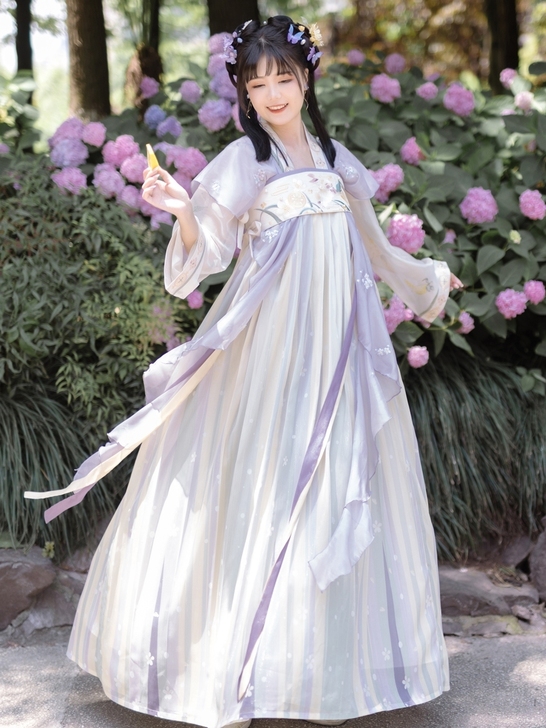 （收收收）远山乔【柠檬茶】唐制汉服夏对襟上...