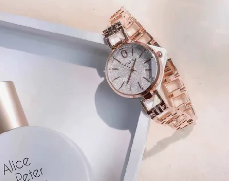 2021新款女士手表女款学生夏季钢带满天星...