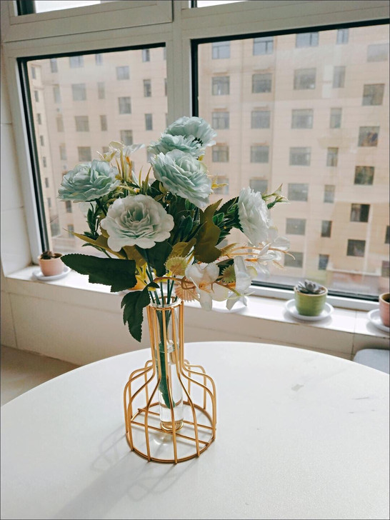 北欧试管花瓶 透明玻璃花瓶 摆件创意客厅干...