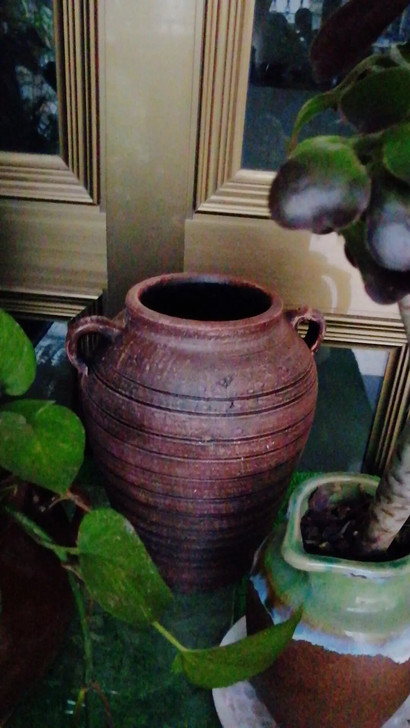 全新 旧粗陶花瓶花器插花干花土陶罐多肉花盆...