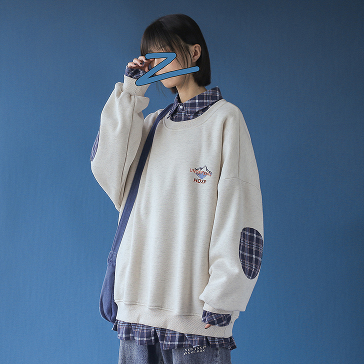 春秋假两件长袖chic卫衣女潮ins韩版宽...