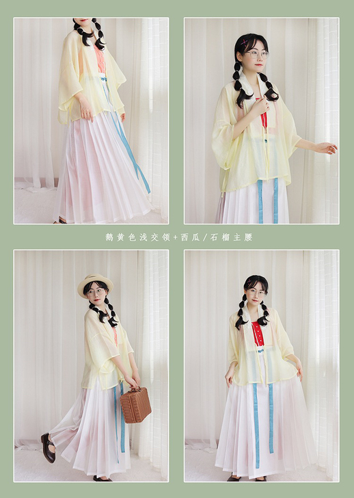 衫袂语汉服【小云歌】夏季新款明制浅交领半袖...