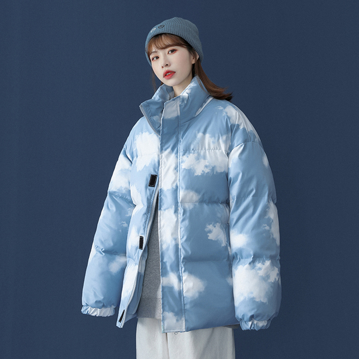 面包服女冬季oversize宽松bf棉服i...