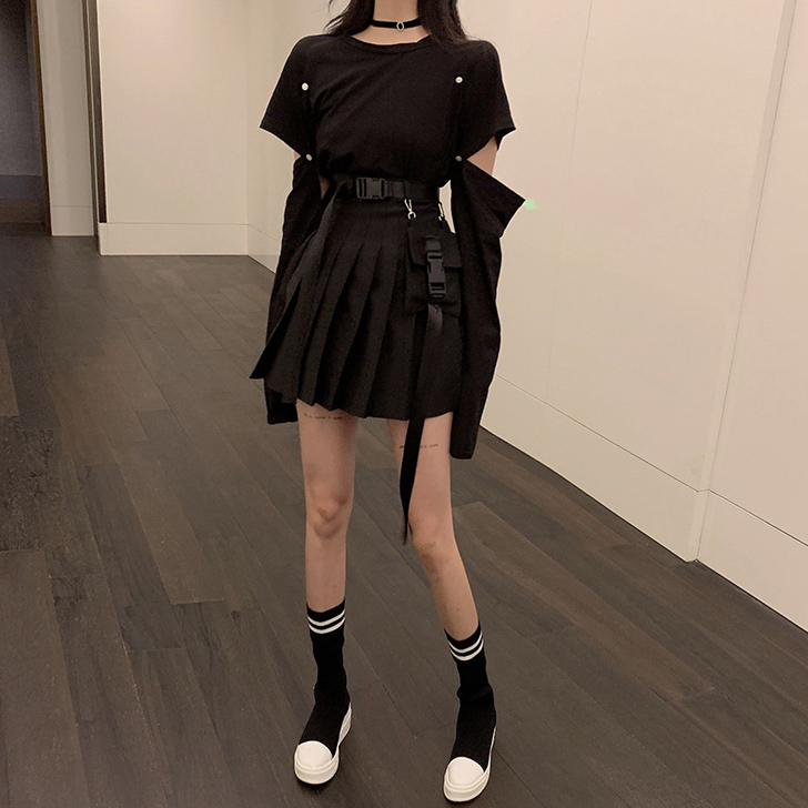 嘻哈街舞演出服爵士舞蹈服装女可拆卸长袖上衣...