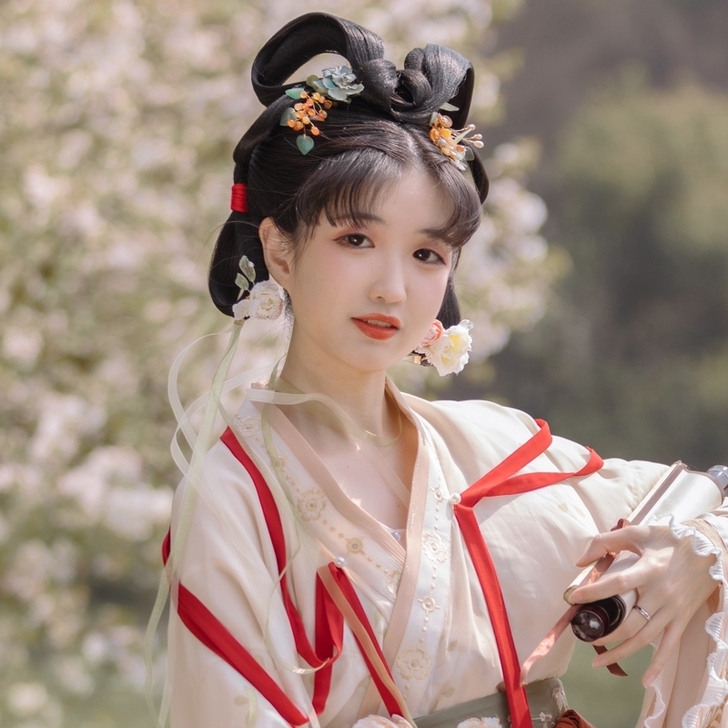 拍下发货!远山乔汉服 花神祈愿配饰 花丸挂...