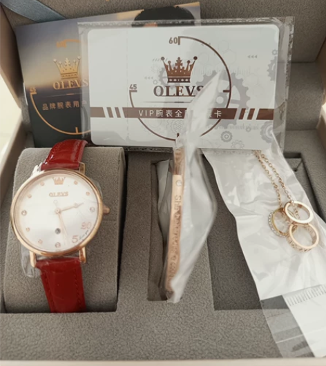 OLEVS礼品盒装新款瑞士正品名牌手表女士...