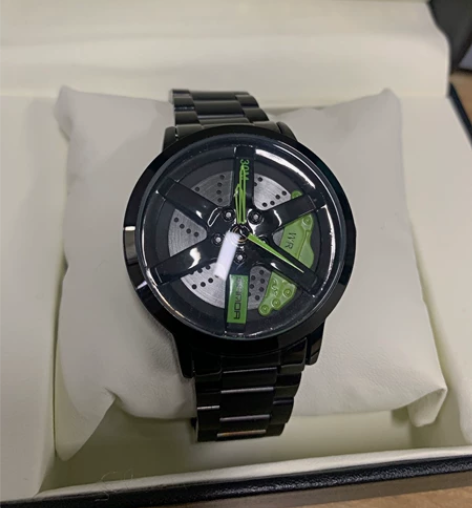 时来运转手表车轮毂旋转手表时尚百搭ins风...