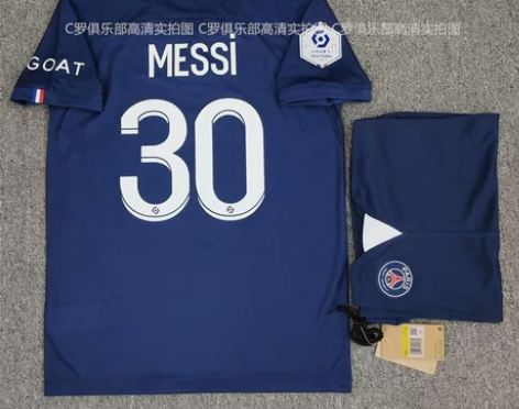 足球服2223赛季巴黎圣日耳曼主场球衣30...