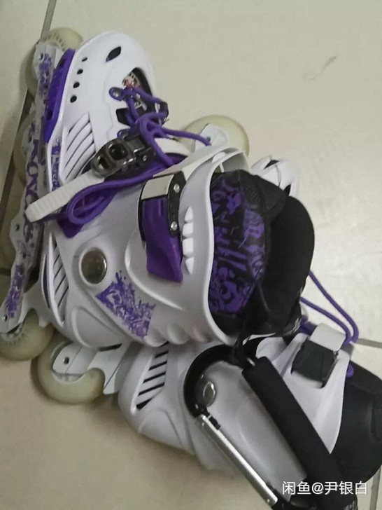 洛神轮滑鞋35/36码的,轮子带闪光, (...