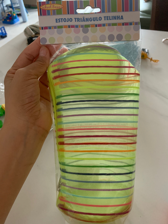 外贸网纱大容量笔袋