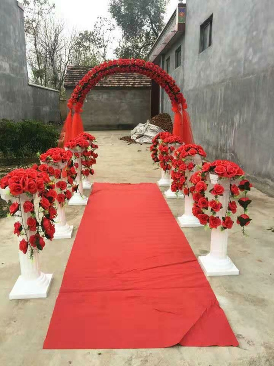 婚庆罗马柱花篮开业活动装饰路引花柱欧式新款...