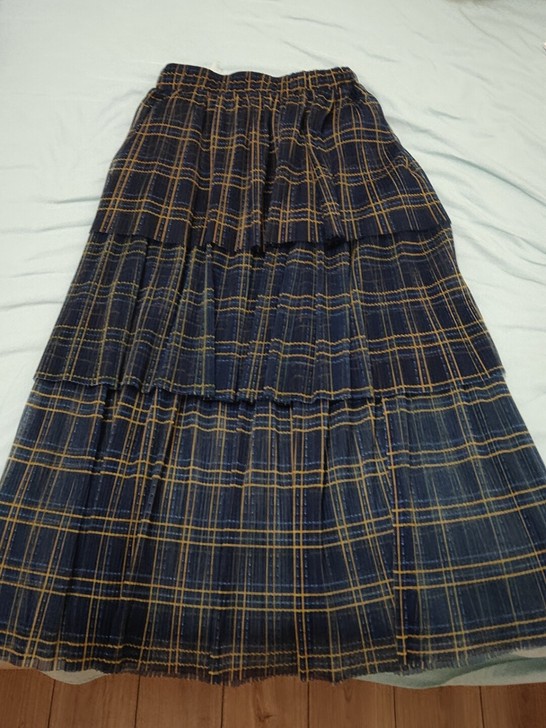 深蓝色蛋糕裙 155/60A s码 春夏秋...