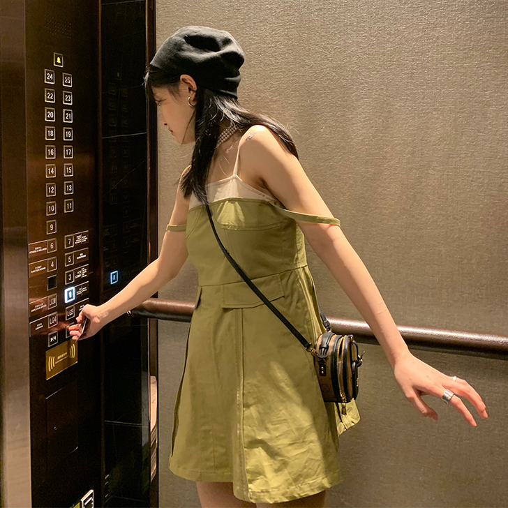 吸吸购物中心小个子连衣裙女薄款夏季新款甜酷...