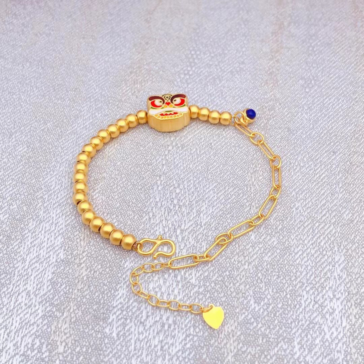 足金999黄金手链 工艺精湛 克重:4.9...