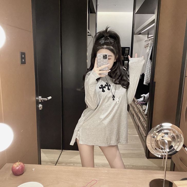 Wuuus 纯色长袖防晒衣T恤女2020新...