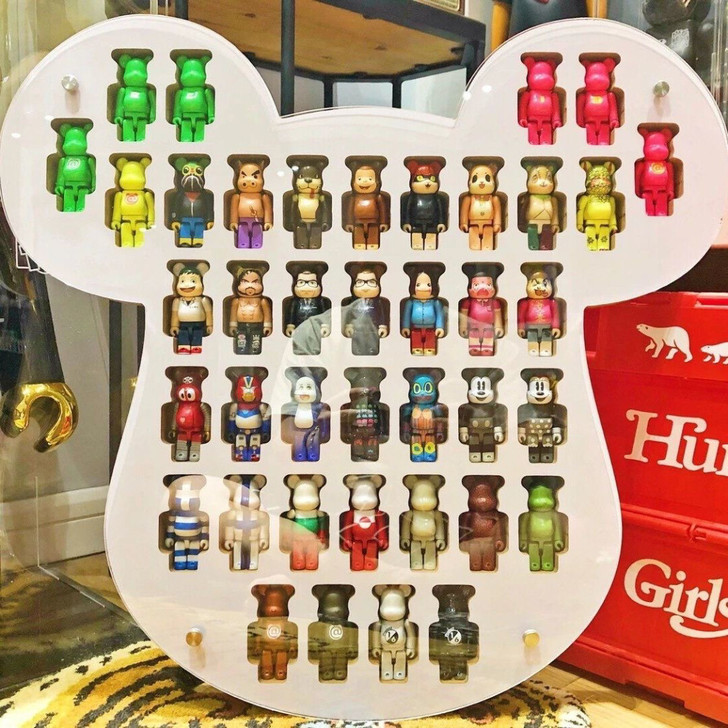 【全新包邮】暴力熊积木熊透明展示盒展示板木...