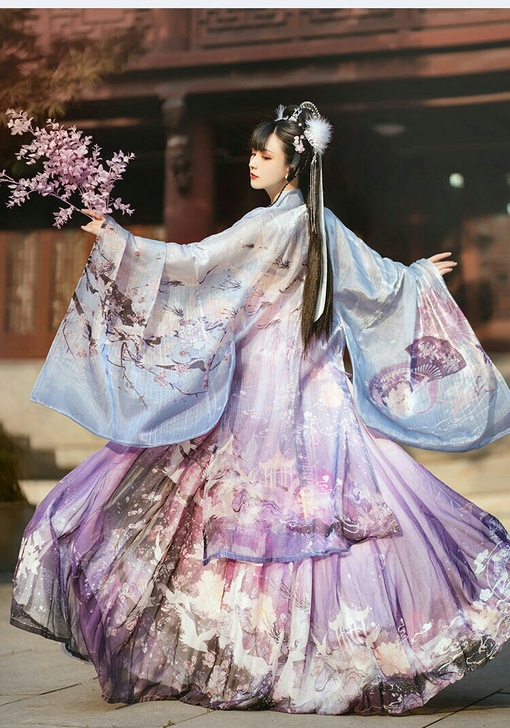 花神记-游园惊梦汉服女齐胸襦裙原创汉服大袖...