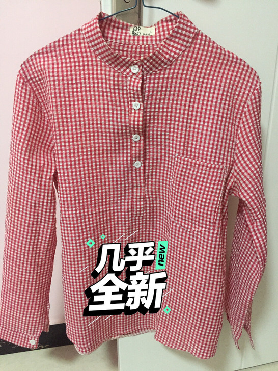 本人衬衣控 太多类似这种打底的衬衣 方格立...