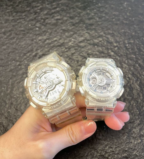 CASIO卡西欧 G-SHOCK透明手表情...